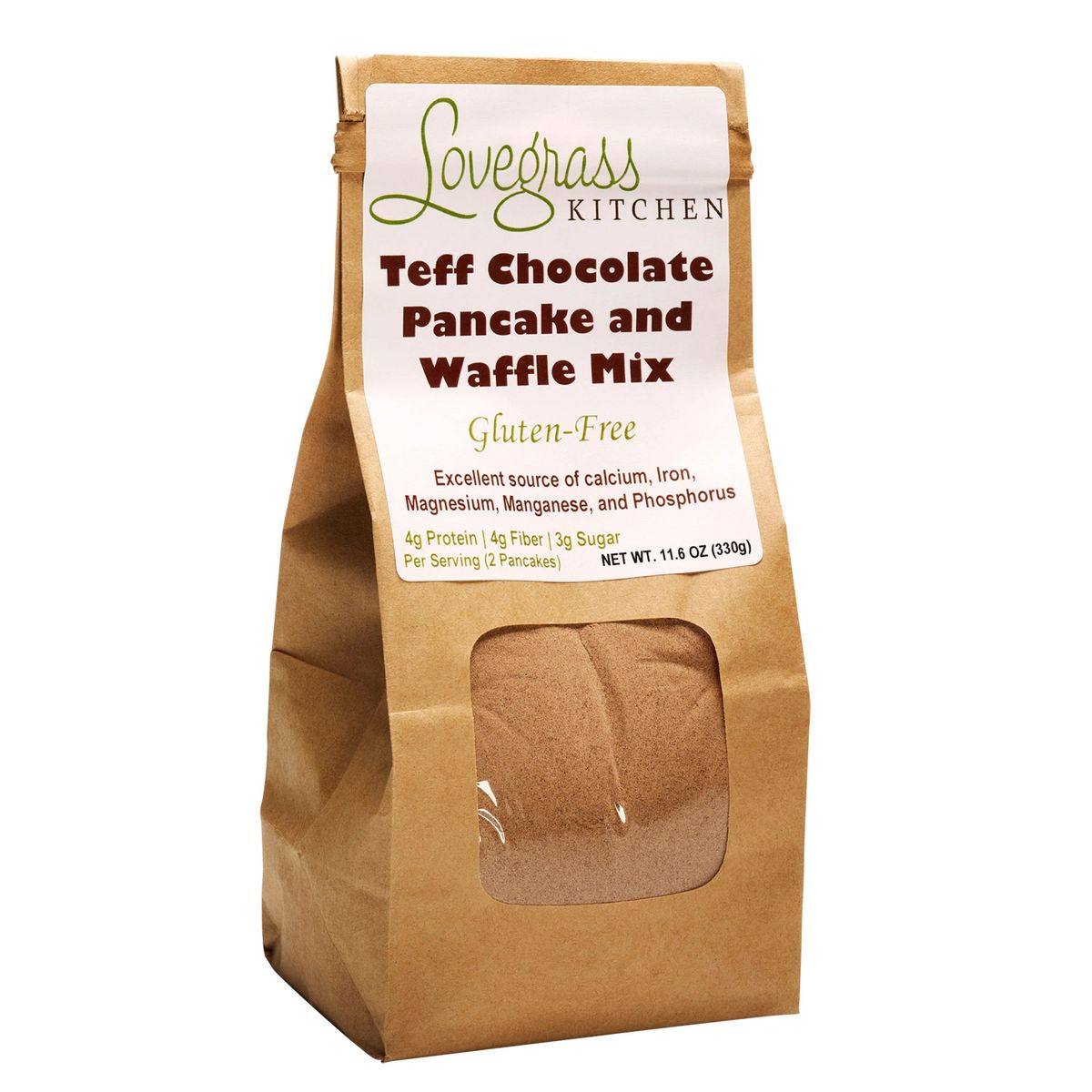Teff Chocolate Pancake and Waffle Mix