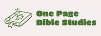 1 Page Bible Studies