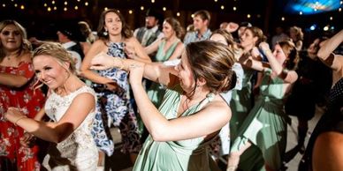 Wedding party line dance.