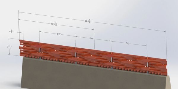 This is the gawk screen, glare screen, temporary traffic screen, or pedestrian panel measurements.