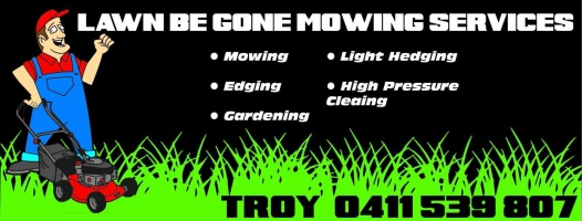 Lawn be gone mowing services 
