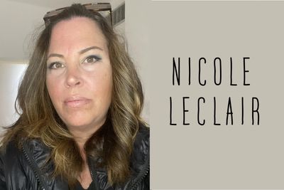 Picture of Nicole LeClair, Canadian Metis artist.