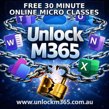 Advertisement for free 30-minute online micro classes on Microsoft 365.