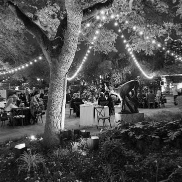 Outdoor event at San Antonio's Briscoe Western Art Museum. 