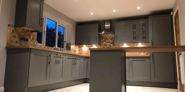 Graphite Grey Kitchen by Cabinet Couture