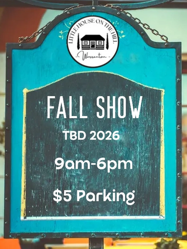 Signboard announcing a 2026 fall show with $5 parking from 9am-6pm.