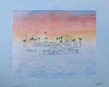 Thread Sketching - Unframed $400.