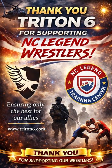 Thank you Triton 6 for supporting NC Legend Wrestlers with training and ally support.