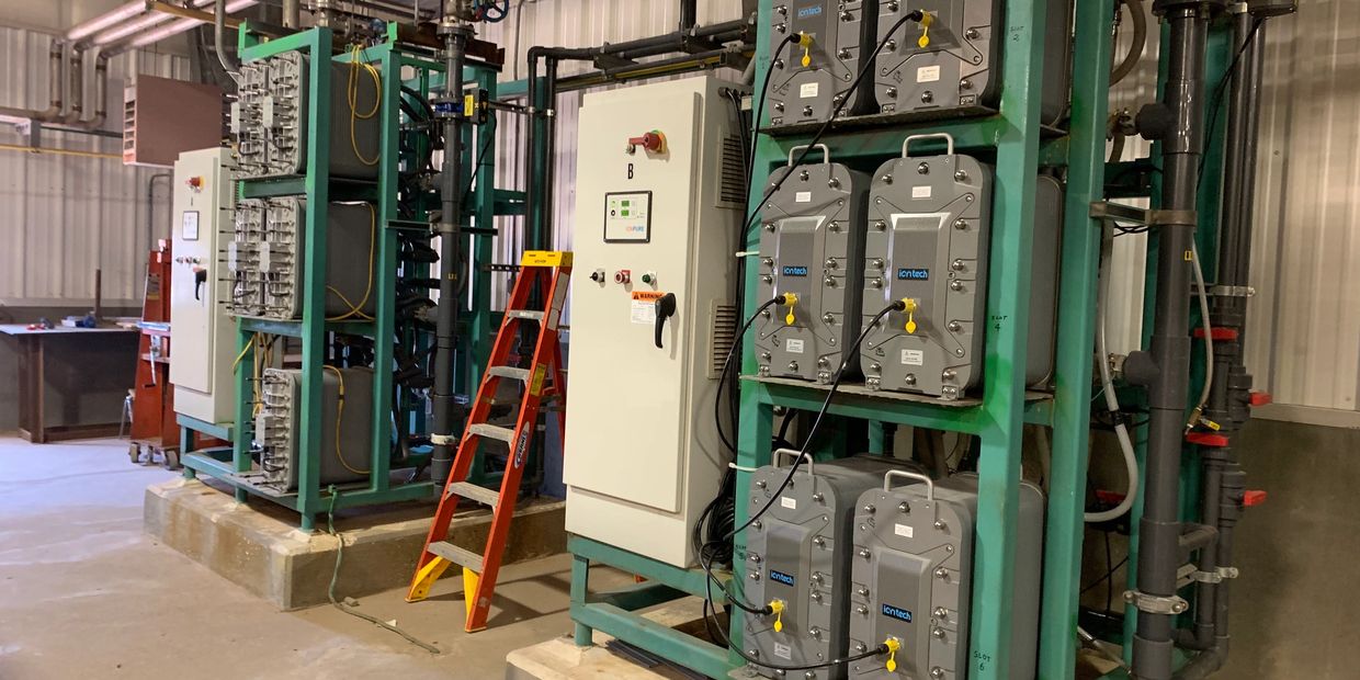 EDI system for power plant in EDI with Iontech modules