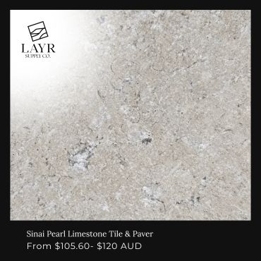 Sinai Pearl Limestone Tile & Paver by LAYR Supply Co.