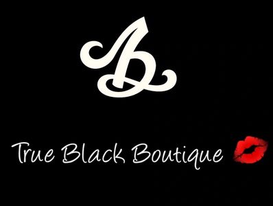 True Black Boutique logo with black background