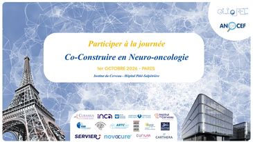 Conference announcement on co-building in neuro-oncology in Paris, October 2026.