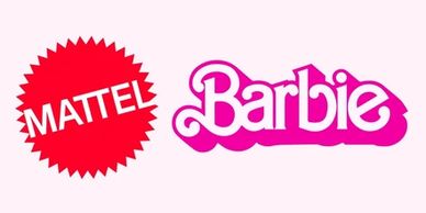 a logo of Barbie and Mattel, who we have done marketing and PR work for in the past 