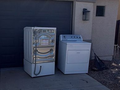 Washer and dryer removal completed by
DGT Junk Removal in San Tan Valley,
Queen Creek and East Mesa
