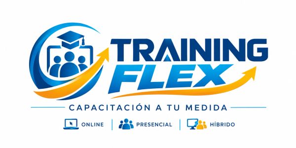 Logo de Training Flex con el lema Capacitación a tu medida.