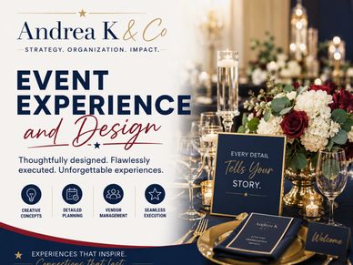 Elegant event design setup with floral arrangements and gold accents.