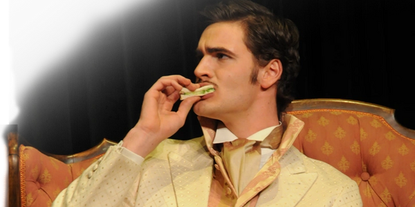 Tom Bateman as Algernon Moncrieff in The Importance of Being Earnest for Wild Goose Theatre