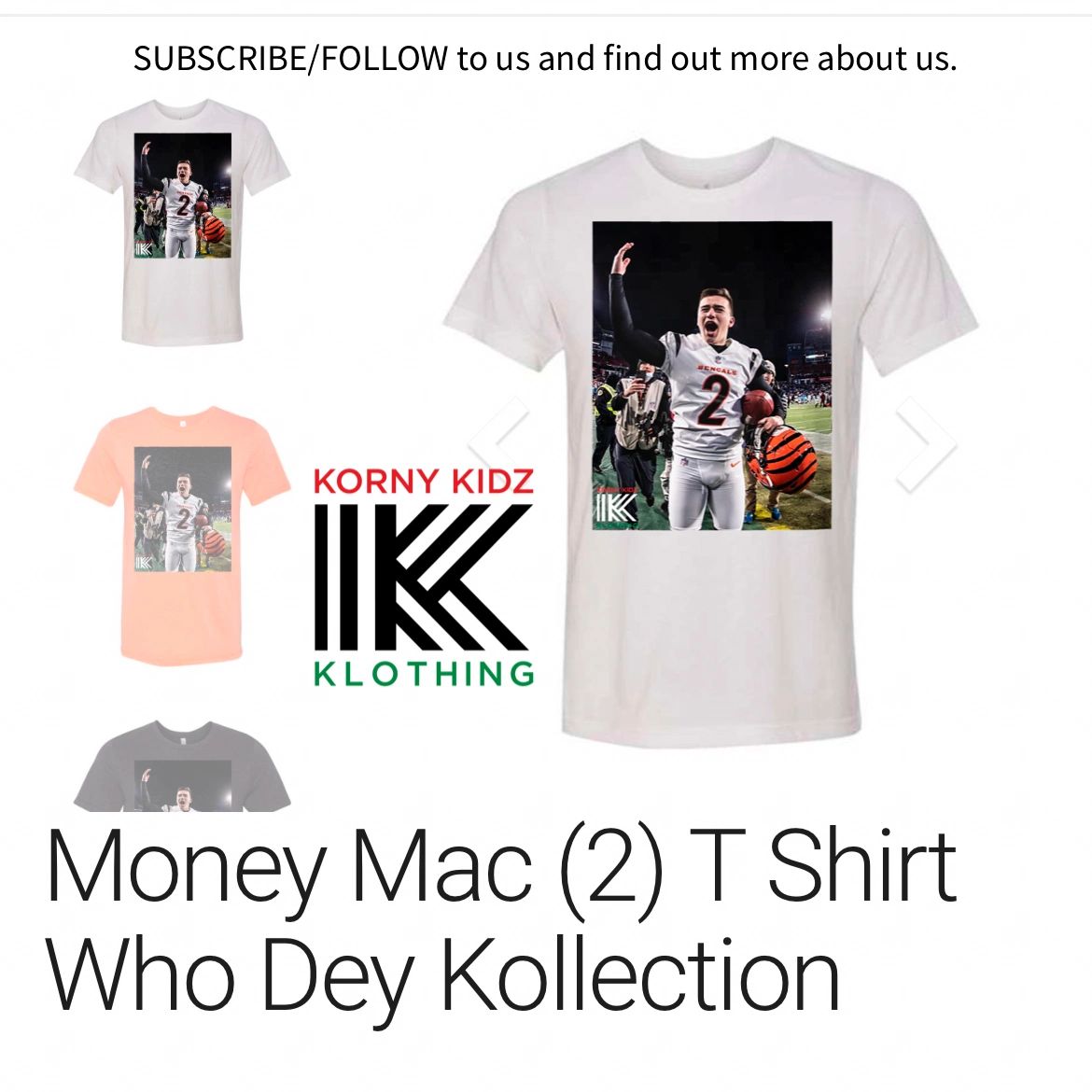 Money Mac (2) T Shirt Who Dey Kollection
