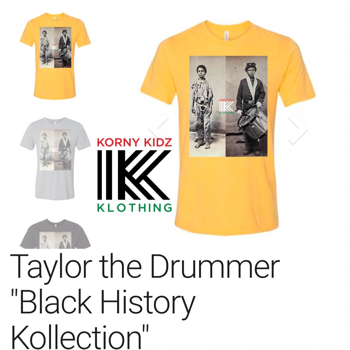 Taylor the Drummer "Black History Kollection"