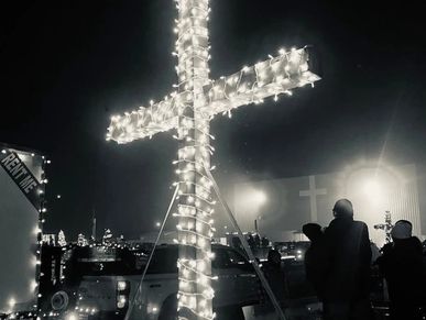 We get to show the love of Christ during the annual Wheaton Christmas Parade . Making a float and of