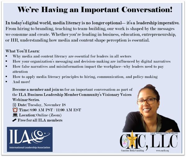 CMC,LLC and ILA Upcoming webinar