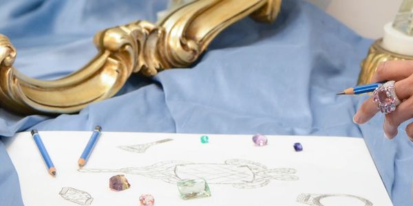 Deja Laufer designing custom pieces at Deja and Co. Exquisite Jewels