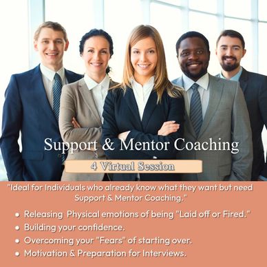 A diverse group of professionals promoting support and mentor coaching sessions.