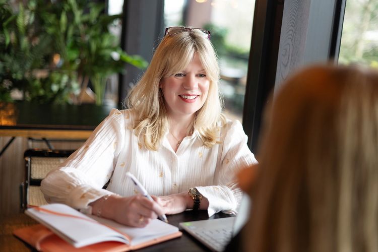 A coaching session in practice