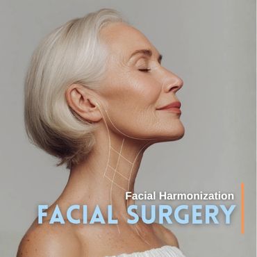 Enhance your facial contours with Facelift, Jawline Definition, and Chin Implants.