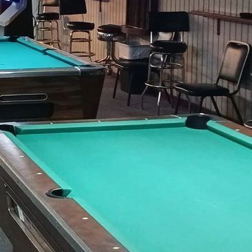 Variety of pool tables