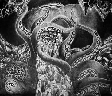 This is an original hand pencil sketch custom-commissioned for a client.  He also requested a digita