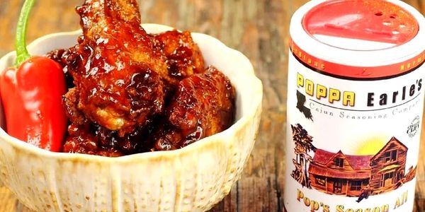 Sugarcane Bourbon wings Recipe by Poppa Earles the best source for Cajun and Southern Recipes