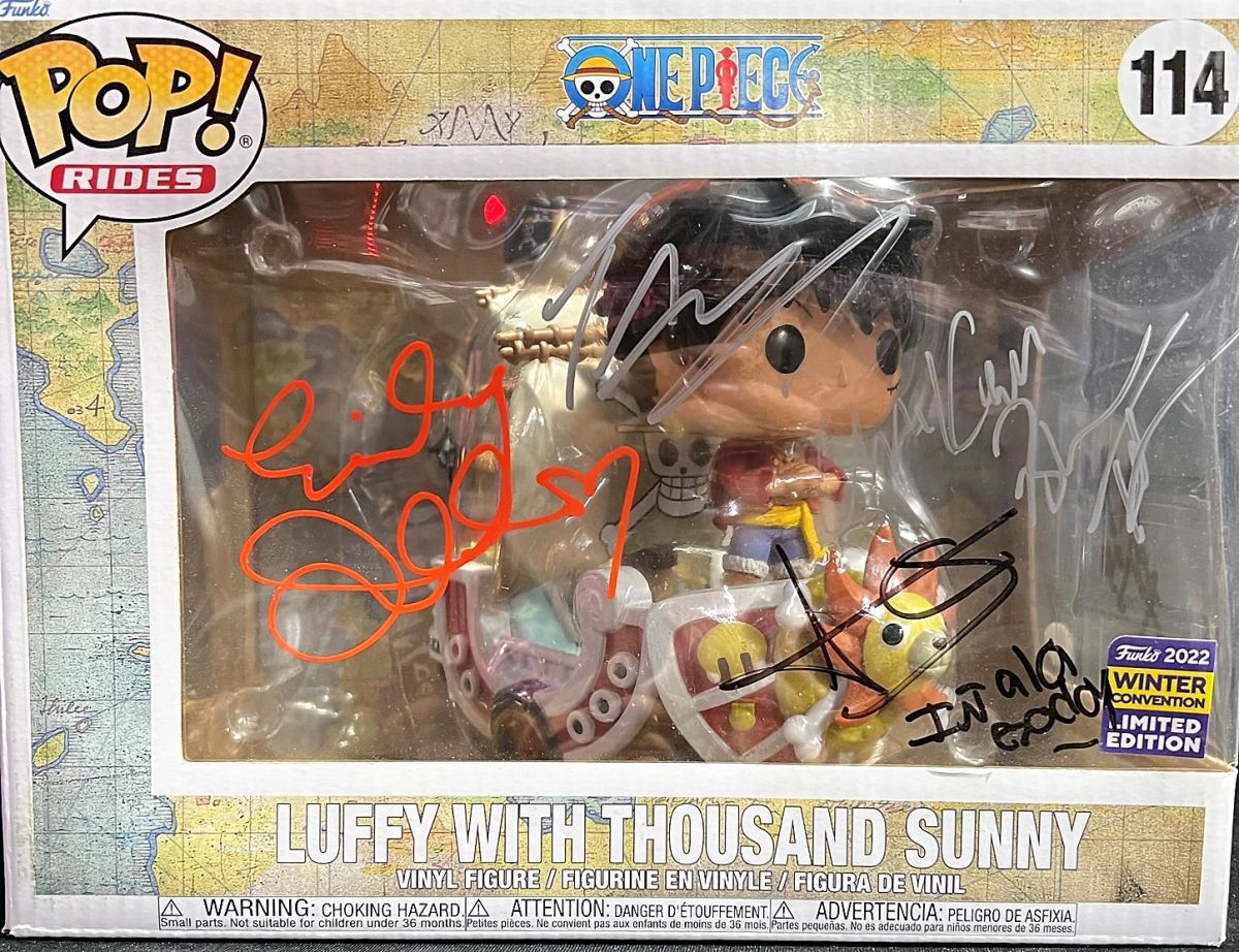 ‍☠️ Funko de la serie One Piece [Thousand Sunny] Autografiado por Emily ...