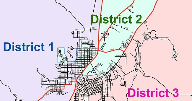 COUNTY DISTRICT MAP