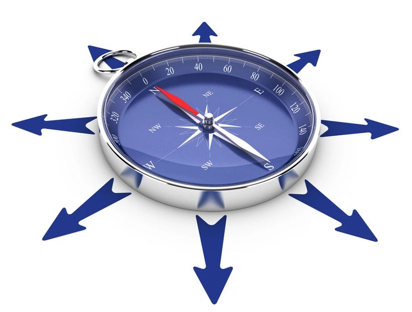 Compass with arrows pointing in different directions - canstockphoto.com/olivier26