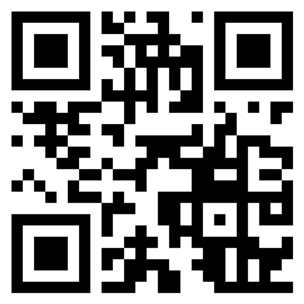 Black and white QR code