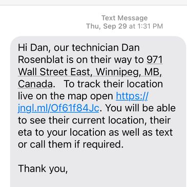SMS Messaging for client communications