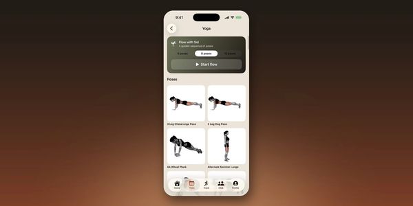 Flow with Sol guided yoga sequence with animated poses in the YOEME app