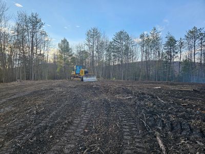 lot clearing, excavation, and grading project for A new home build in Taylorsville, NC