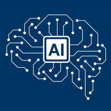 Illustration of AI brain circuitry.
