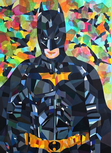 Batman 48'' x 36''
2021 (Acrylique sur bois)
Commande / Vendue