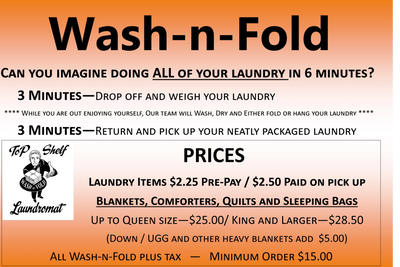 Wash and Dry Laundry Service