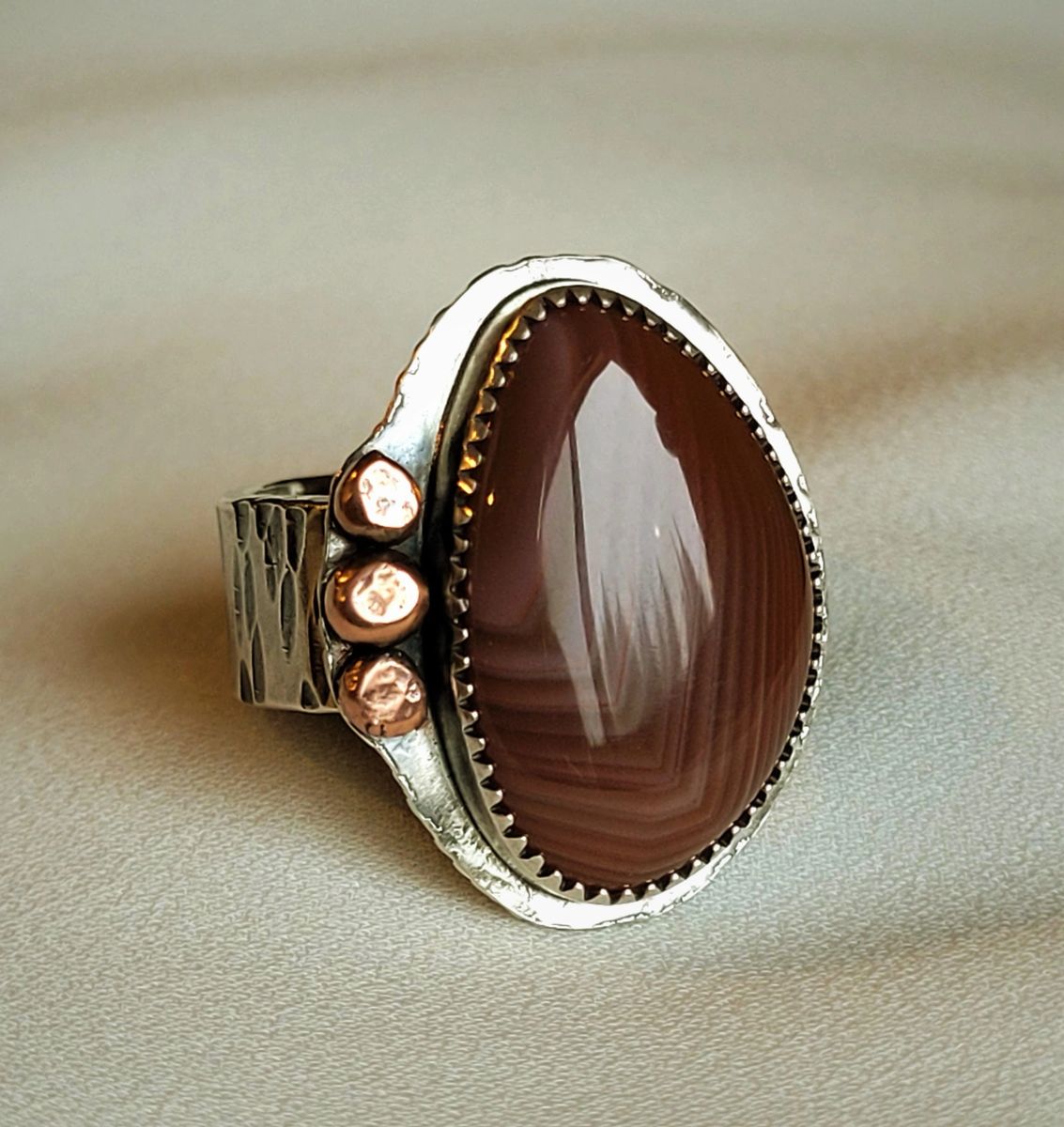 Lake Superior Agate Ring 