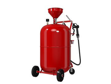 80 Lt capacity air operated oil dispenser allows the transfer of oil without the need for continuous