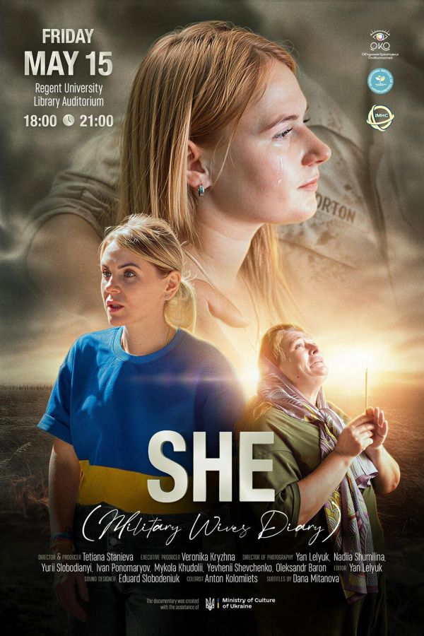 Movie poster for SHE (Military Wives Diary) airing May 15.