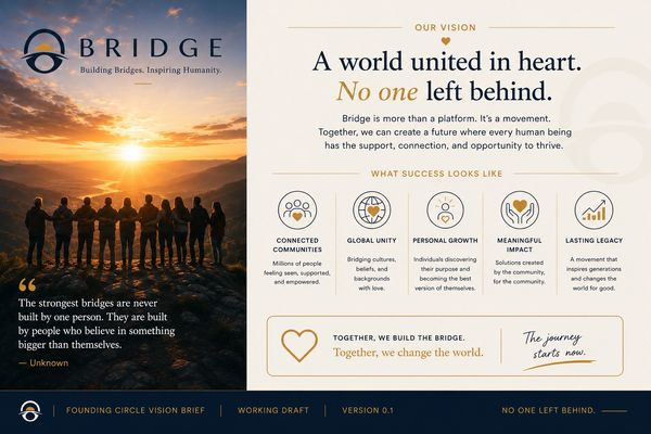 Bridge vision unites people for global growth and lasting legacy.