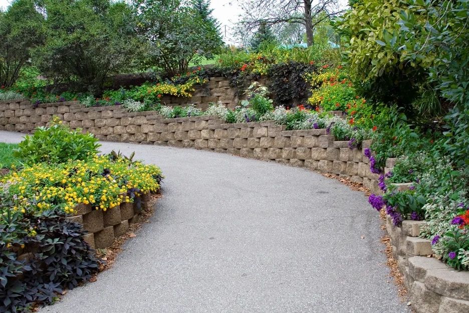 landscaping ideas on a steep hill