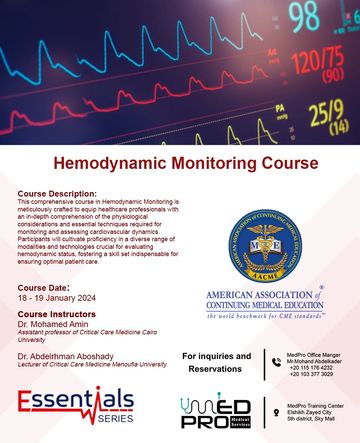 hemodynamic monitoring course