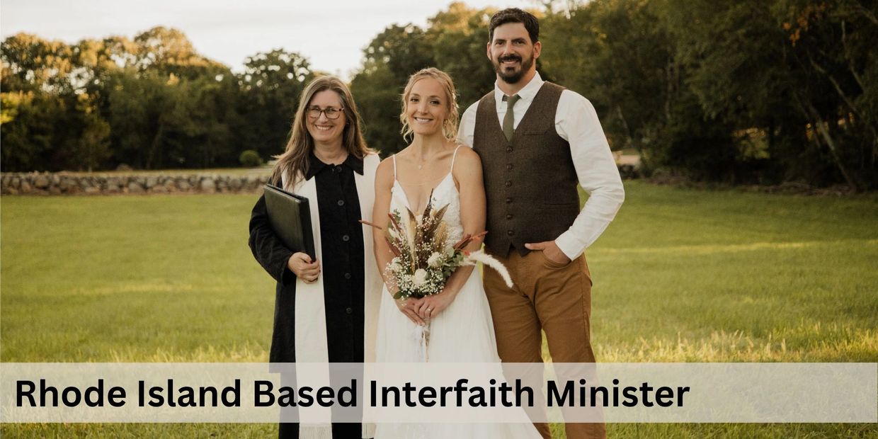 Rhode Island Based Interfaith Minister Rev. Erin Goodman with clients.