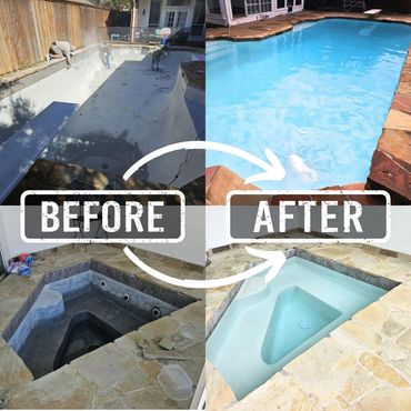 pool spa remodel